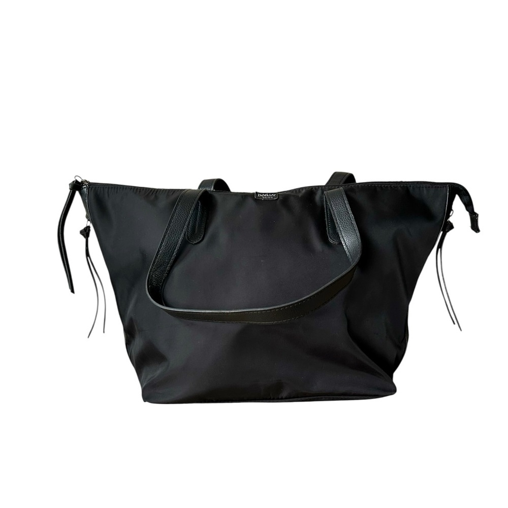 Botkier New York Black Shoulder Tote with Silver Hardware - Picture 2 of 12